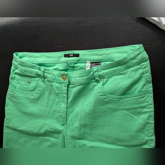 Vintage 00's, H&M, light green, skinny jeans - Picture 2 of 9